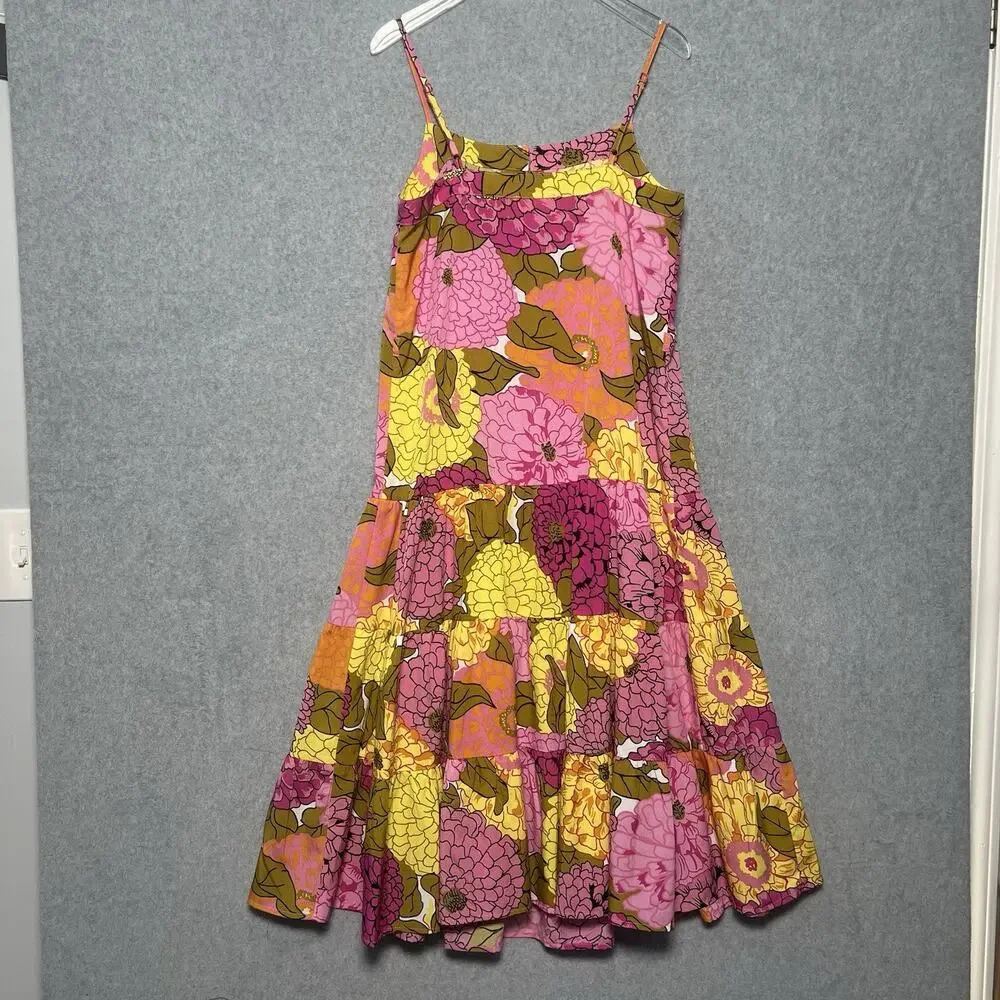 THML Womens Floral Tiered Dress NWOT Size Small - Picture 2 of 5